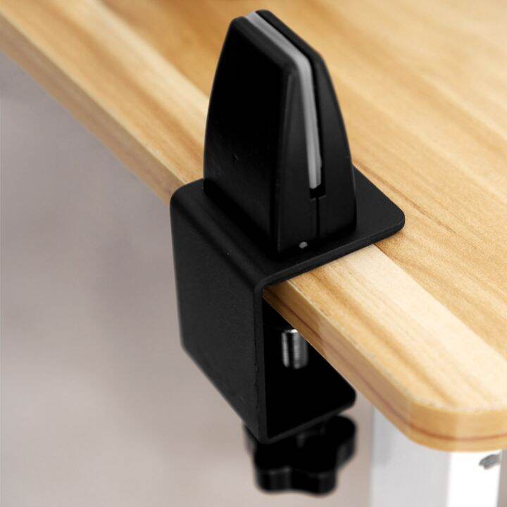 2 Pcs Office Desk Divider Clamp Privacy Screen Clip Holder Bracket