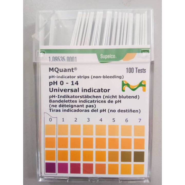 Merck pHindicator strips, pH paper (non bleeding) pH 0 14 Universal Indicator Lazada