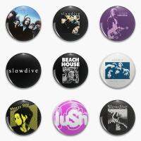 hot【DT】 Slowdive Poster Slow Mbv Bilinda Logo Beach In Soft Pin Customizable Jewelry Collar Hat Brooch Fashion