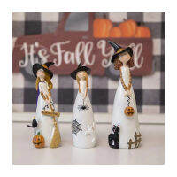 Halloween Witch Statue Ornament Elf Witch Sculpture Figurine Festival Gift Home Room Party Office Decor Home Decoration Desk Accessories Decoration Maison