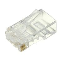 50ชิ้น/ล็อต Rj45 Rj-45 Cat5 Cat5e หัวสายเคเบิ้ลโมดูลาร์ปลั๊กอีเธอร์เน็ตตัวเชื่อมต่อเครือข่ายชุบทองดีที่สุด