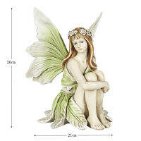 Resin Fairy Statue Girl Figurine Art Ornament Yard Accessories Villa Decoration Living Study Room Ornament Artware