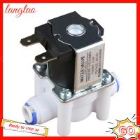 LANGTAO PE PE วาล์วโซลินอยด์น้ำ ทองแดงปลอกหุ้ม 12V ค่ะ โวลต์โซลินอยด์ ใส่ได้อย่างรวดเร็ว วาล์วน้ำน้ำ ย้อนกลับ RO ในครัวเรือน