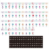 Color Piano Keyboard Stickers for 88/61/54/49/37 Key Multi-Color,Removable Letter Piano Stickers for Kid Learning Piano