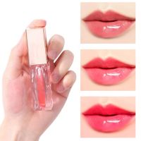 1 Pcs Moisturizing Lip Gloss Plumping Lip Oil Waterproof Long Lasting Glaze Tint Non-stick Cup Cosmetic Makeup Liquid Lipstick