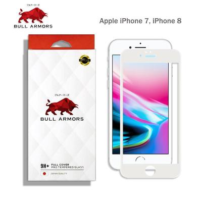 BullArmors รุ่น Apple iPhone7 ,iPhone8 (ไอโฟน) บูลอาเมอร์ Film ฟิลม์กันรอย กระจกกันรอย เกรดA ระดับ 9H+ แกร่ง เต็มจอ สัมผัสลื่น