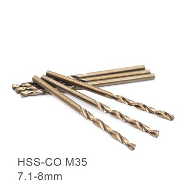 【Worth-Buy】 1Pc 7.1 7.2 7.3 7.4 7.5 7.6 7.7 7.8 7.9 8.0Mm Hss-Co M35ความเร็วสูงเคลือบ Twist หัวเจาะ Mesin Bubut Cnc เครื่องมือ