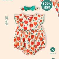 Baby clothes summer thin section one hundred newborn baby romper suit children full moon day han edition dress summer package fart