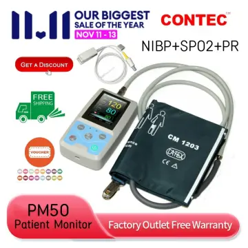 CONTEC ABPM50 Ambulatory Blood Pressure Monitor 24 Hours Holter with PC  Software for Continuous Monitoring+USB Port