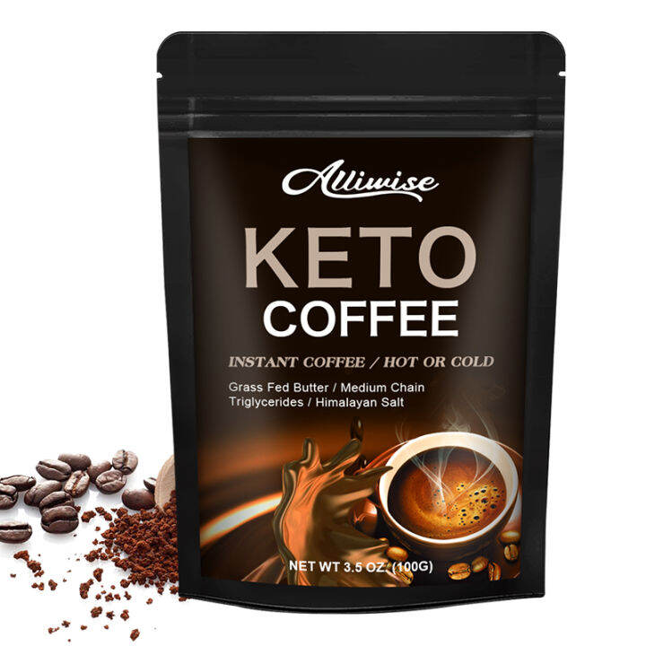 Alliwise Keto Coffee Slimming Coffee Powder Ketone Drink Fat Burner