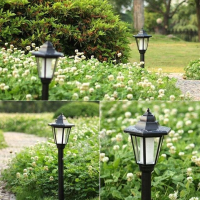 ? TGP Auto outdoor Garden LED SOLAR Power PATH อ้างถึงโคมไฟภูมิทัศน์โพสต์สนามหญ้า A