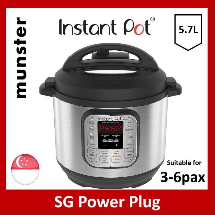 Instant Pot Duo 7-in-1 Electric Pressure Cooker 6 Qt 5.7 Litre 1000W