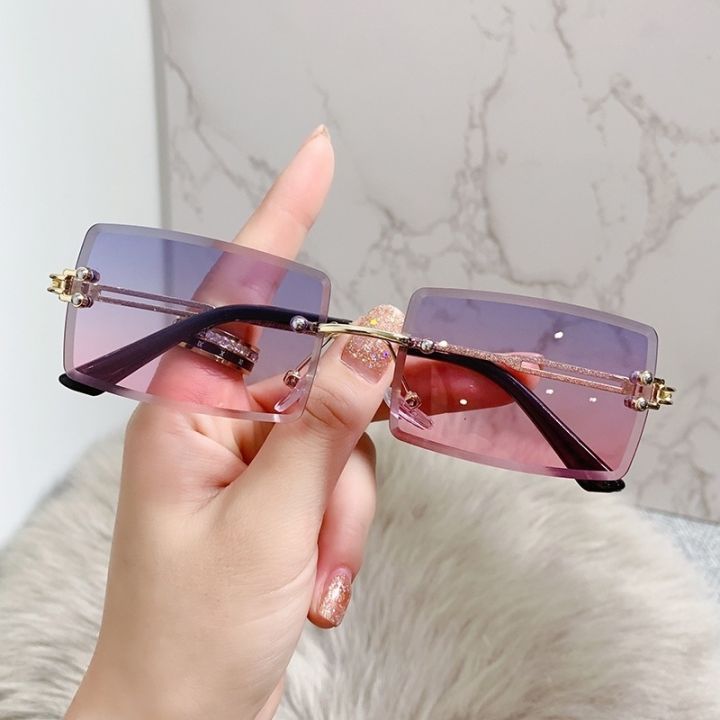 rimless-rectangle-vintage-sunglasses-woman-brand-pink-gradient-sun-glasses-female-cutting-lens-square-ladies-oculos-de-sol