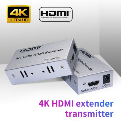 Cat5e ตัวขยาย HDMI 4K/6 RJ45แลนสายเคเบิลอีเทอร์เน็ตได้ถึง100ม. 1080P กล่องขยายสัญญาณ60ม. สำหรับ PS4 PS3แอปเปิ้ลทีวีโปรเจกเตอร์พีซี