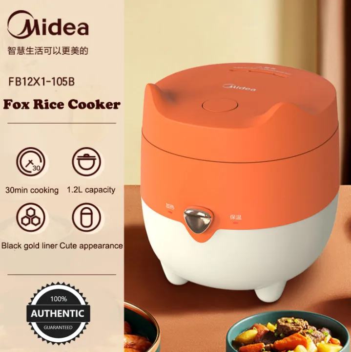 Midea Mini Rice Cooker 1.2L Small Cute Rice Cooker Household Rice