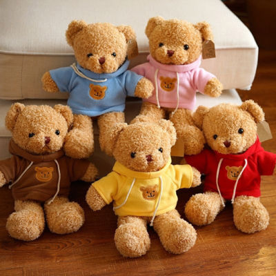 Free Ship CODs 30cm Teddy Bear Stuffed Animal Plush Toys Cute Soft PP Cotton Plush Doll Soothing Doll Gift for Kids Girlfriend
