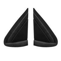 2PCS Car Front Left&amp;Right Window Triangle Plate Side Mirror Corner Triangle Garnish Cover Panel Parts Accessories for Citroen C4 C4L 2012-2015