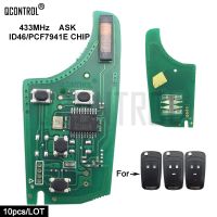 QCONTROL แผงวงจรไฟฟ้า Kunci Remote Mobil สำหรับ Opel/vauxhall 433Mhz สำหรับ Astra J Corsa E Insignia Zafira C 2009-2016 ruiyan