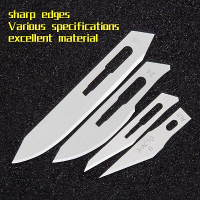 【YF】 No. 11 24 60 Scalpel Blades Trapezoid Utility Stainless Steel Engraving Refills Ink