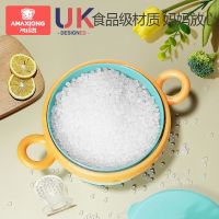 Discount⚡ Children eat bowl water insulation rice paste consisting bowl baby thermostatic suction-cup can unpick and wash baby tableware suit