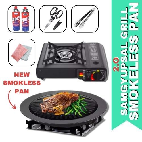 1pc, Korean BBQ Grill Pan, Korean BBQ Grill Non Stick Grill Pan Circular  Stovetop BBQ Grill Plate Barbecue Disk For Indoor Outdoor Camping