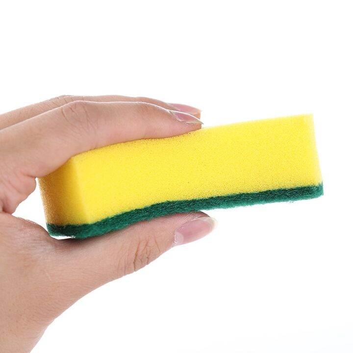 double-sided-decontamination-cleaning-sponge-scouring-pad-kitchen-dishwashing-brush-pot