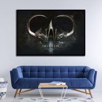 ✕✷☾ PC เล่นเกม Diablo 3 โปสเตอร์ผ้าใบ Tyrael HD ขนาดใหญ่ wall art ตกแต่งภาพวาดบ้านตกแต่งห้องนอนภาพวาดขนาดที่กำหนดเอง