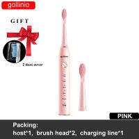 gollinio Toothbrush electronic sonic electric toothbrush usb fast charging GL41C teeth brush case Rechargeable Replacement Head