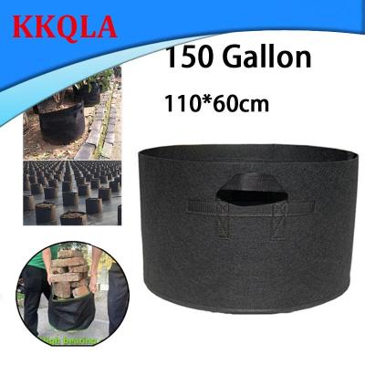 QKKQLA 150 Gallon Gardening Tools Hand Held Plant Grow Bags Large Capacity Fabric Pot Orchard and Garden Flowers Plant Growing