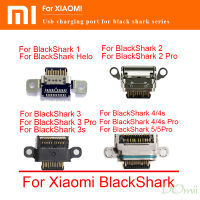 หัวปลั๊กชาร์จ USB พอร์ตสำหรับ Xiaomi Black Shark 1 2 3 4 4S 5 Pro 5S 5Pro BlackShark อะไหล่แท่นช่องเสียบเครื่องชาร์จวันที่