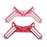 Corner 3inch 2pcs 90 Degree Right Angle Clamp Clamp for Wood Working Metal DIY Glass Picture Framing Jig, Quick Grip Light Duty