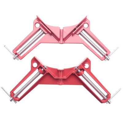 Corner Clamps 3inch 2pcs 90 Degree Right Angle Clamp Mitre Clamp for Wood Working Metal DIY Glass Picture Framing Jig, Quick Grip Light Duty