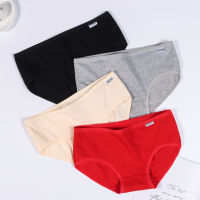 3PcsSet Womens Panties Cotton Briefs Underwear High-quality Soid Color Pure Mid-waist Breathable Female Plus Size Lingerie