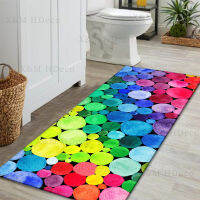 3D Rainbow Stone Non Slip Bath Mats,Bath Rugs for Bathroom,Water Absorbent Bath Mats 5 Sizes(40*60/45*75cm)