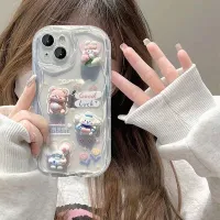 เคสสำหรับ Vivo V29 5G V27 5G V27E V25PRO V23 5G V23E 5G V21 5G V20PRO Y85/V9 Y78 5G Y77 5G Y76 5G Y52 5G Y72 5G Y50/Y30 Y30 5G Y36 Y27 5G พรีเมี่ยมความรู้สึกบุคลิกภาพการ์ตูนน่ารักโค้งหยกอบเชยสุนัขหมีป้องกันการหล่นเคสโทรศัพท์