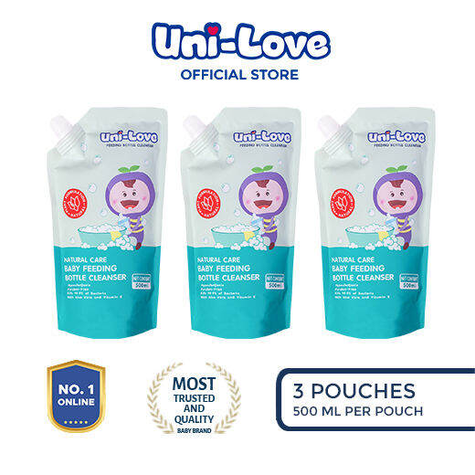 UniLove Baby Bottle Cleanser 500ml Pack of 3 Lazada PH