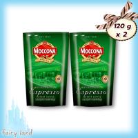 Coffee Moccona Espresso Instant Coffee 120 g x 2 Pouch : :  กาแฟ มอคโคน่า เอสเปรสโซ่ กาแฟสำเร็จรูป ชนิดเกล็ด 120 กรัม x 2 ถุง