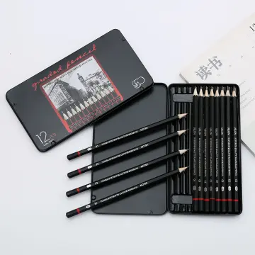 Drawing Pencils, Mix Capacity Environment 12PCS Poplar Graphite Drawing  Pencils with Iron Box for Drawing for Sketching Tracing : Amazon.in: Home &  Kitchen