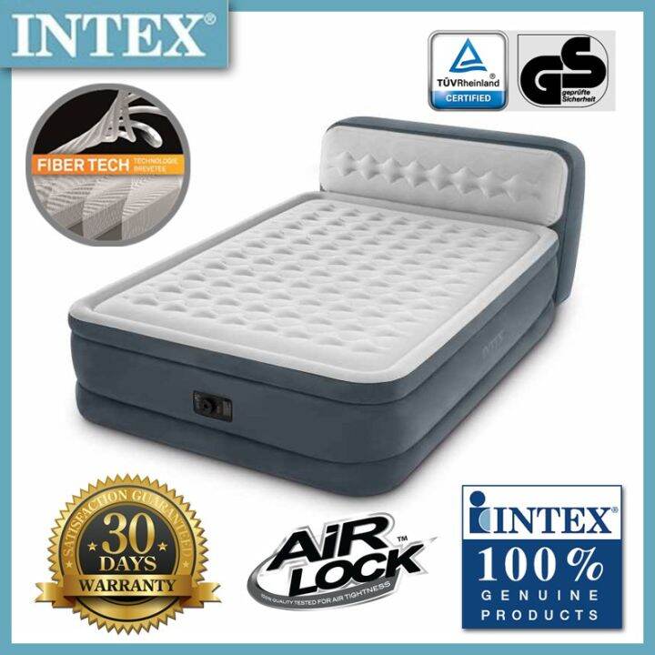 Intex 64448 King-size Airbed With Headboard Ultra Plush | Lazada PH