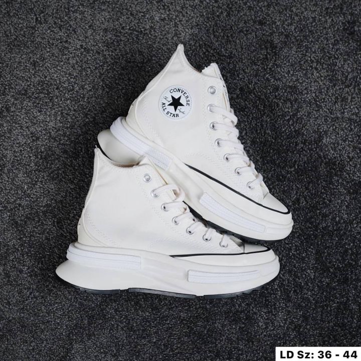 รองเท้าผ้าใบหุ้มข้อ-converse-all-star-สีขาว