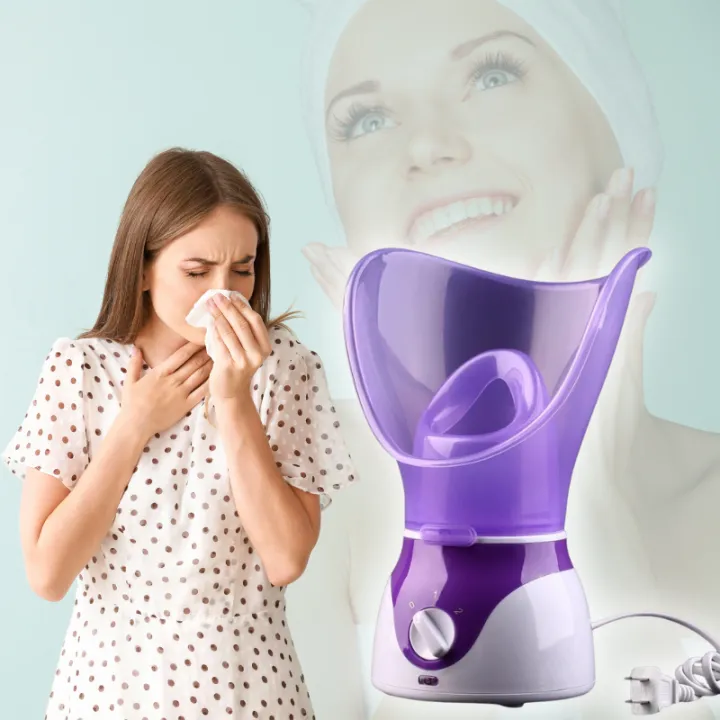 **Let Your Skin Breathe!** MultiEffect Moisturizing Facial Steamer with Face and Nasal Mask