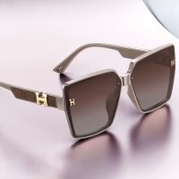 2023 new female hd polarizing big box cut border uv shading fashion sunglasses trill in same sunglasses -nmj0615