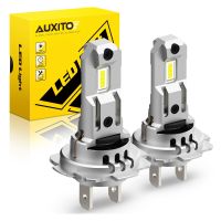 AUXITO 2ชิ้นเทอร์โบ H7ไฟ LED 18000Lm ไฟฉายคาดศีรษะขนาดเล็ก7035 SMD หลอดไฟไฟหน้ารถมอเตอร์ไซค์แบบ LED รถยนต์ไร้สายพร้อมพัดลม2023new 6500K 12V สีขาว