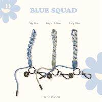 Blue paracord strap