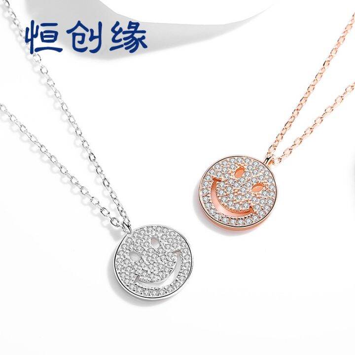 cod-s925-necklace-and-lucky-smile-wholesale-new-zircon