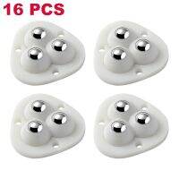 16PCS Caster Wheels For Furniture Stainless Steel Rotation Storage Box Universal Household Furniture Moving Tool Home Appliances