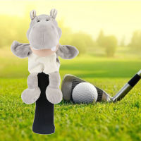 Daywolf Novelty Golf Driver Wood Head Cover Dust Proof-น่ารัก Hippo Animal Golf Head Cover Headcover Protector Universal เหมาะกับ460CC Driver Wood