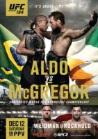 194 Mcgregor Vs Aldo Weidman เทียบกับ Rockhold ภาพพิมพ์ศิลปะโปสเตอร์ผ้าไหมของตกแต่งผนังบ้าน0726