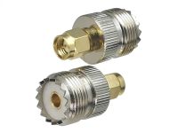 1pcs Connector Adapter SMA Male Plug to UHF SO239 Female Jack RF Coaxial Converter Straight New