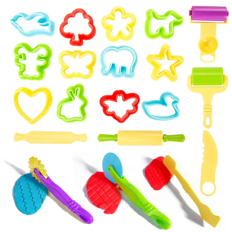 Dough Tools Kit, 20Pcs Clay Dough Tools Play Dough Rollers Cutters